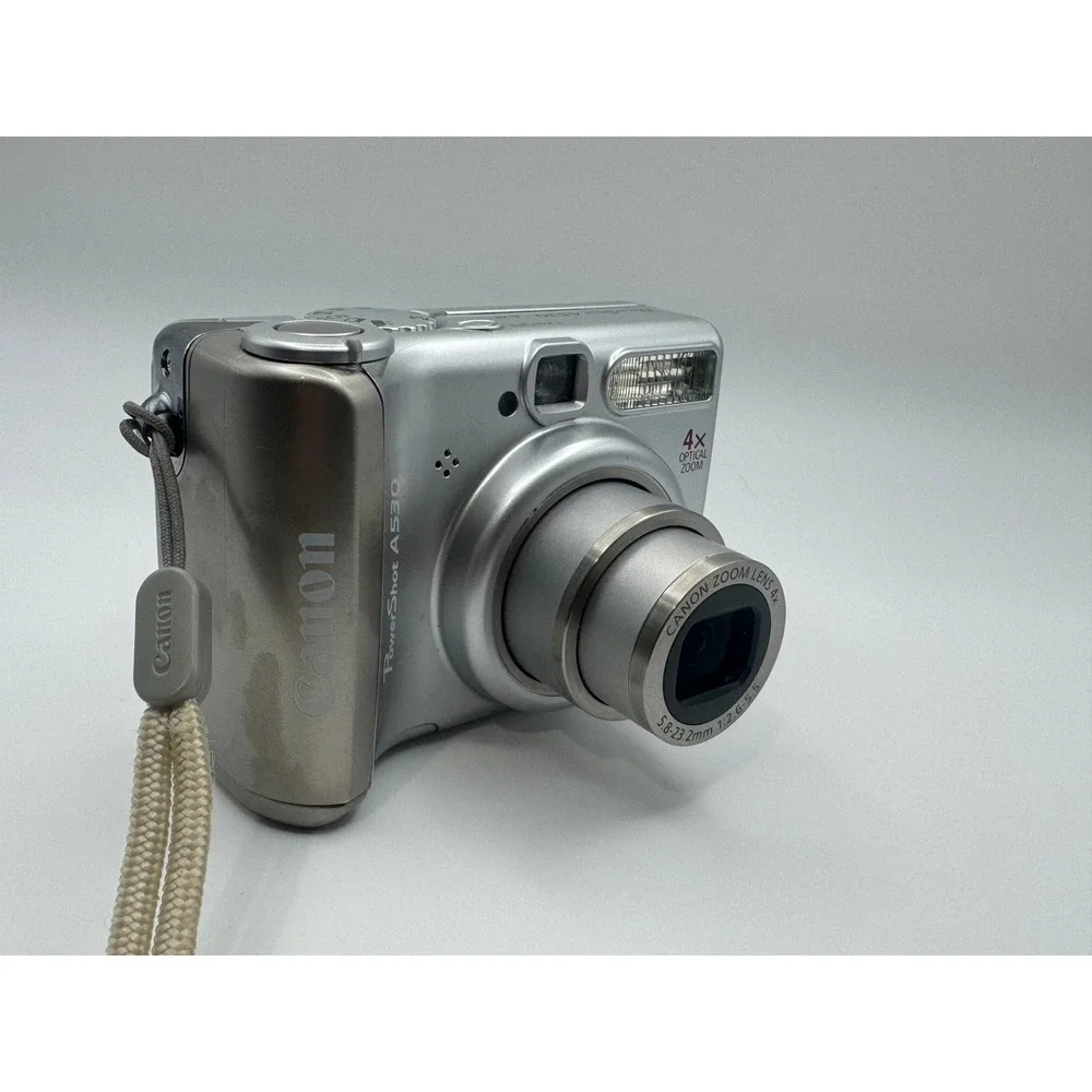 Canon PowerShot A530 Digital Camera Silver 5.0MP 4x Optical Zoom Digicam Case